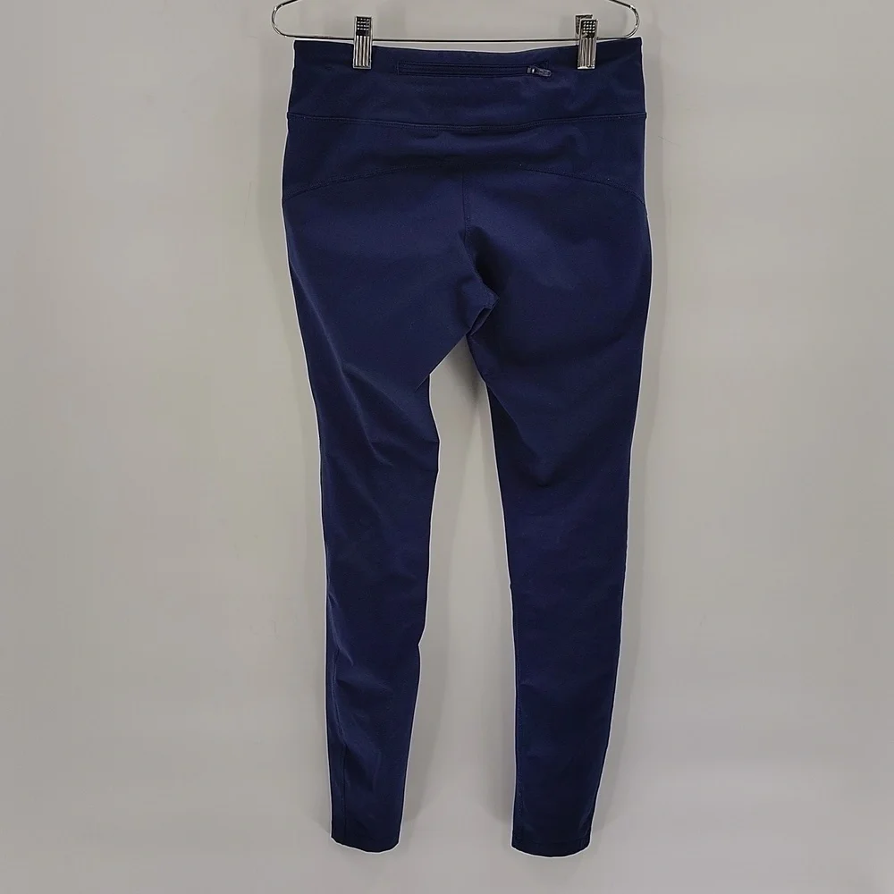 Nike Running ankle legging pants small blue women's athletic stretch drawstring